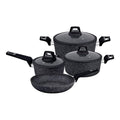 Royal Ford Black Chef Art Cookware Set 7s Rf9557