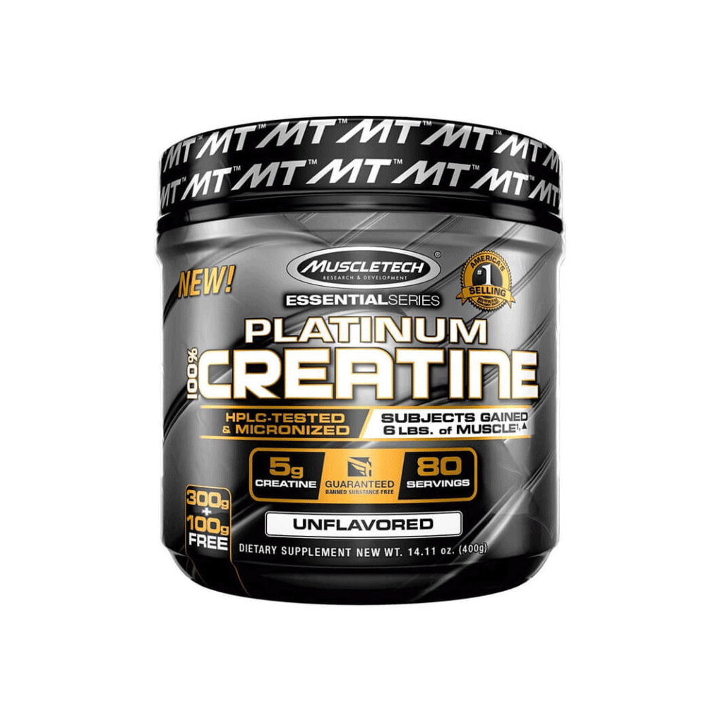 Muscletech Platinum Creatine Unflavored Supplement 400g 80 Servings
