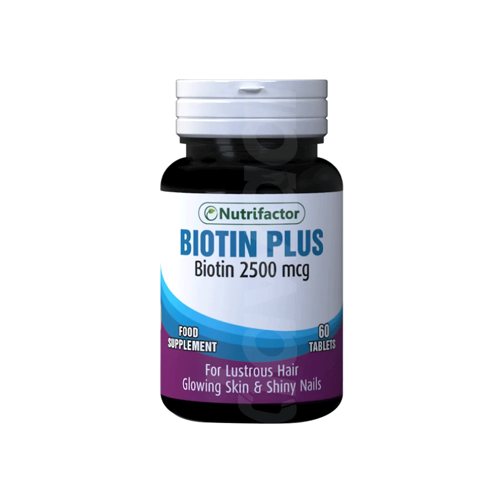 Nutrifactor Biotin Plus 2500mcg Food Supplement 60 Tab - Snapcart.pk