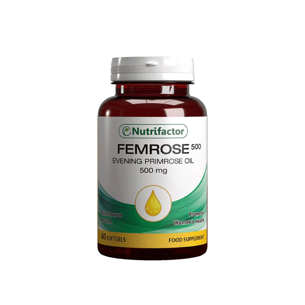 Nutrifactor Femrose 500 Evening Primrose Oil 500mg 60 Softgels - Snapcart.pk