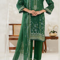 Aizal Stitched 3 Piece Printed Lawn Collection'2025-D-647-Green