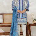 Aizal Stitched 3 Piece Printed Lawn Collection'2025-D-648-White