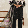 Aizal Stitched 3 Piece Printed Lawn Collection'2025-D-649-Black