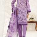 Aizal Stitched 3 Piece Printed Lawn Collection'2025-D-650-Lilac