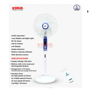 SOGO Rechargeable Fan JPN 650 R - My Store