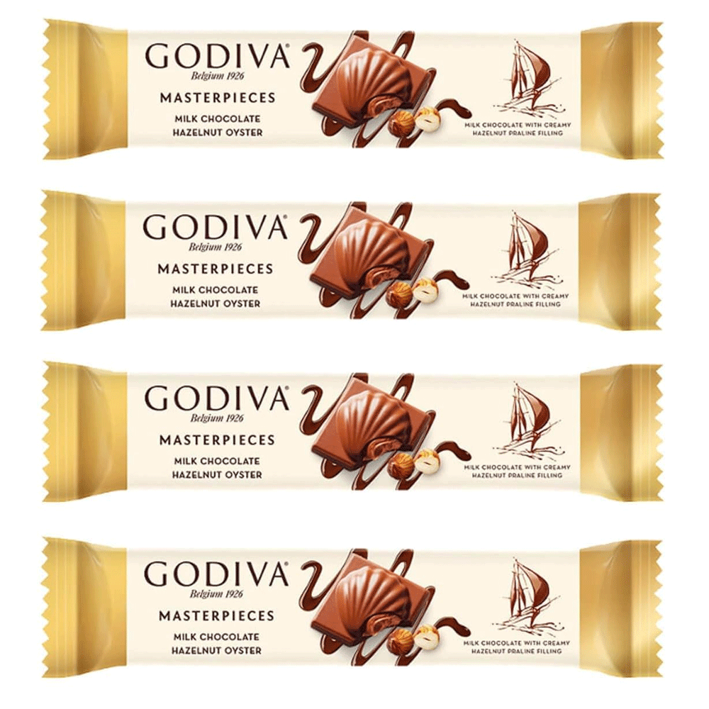 Godiva Belgium Hazelnut Milk Chocolate 30gx4=120g