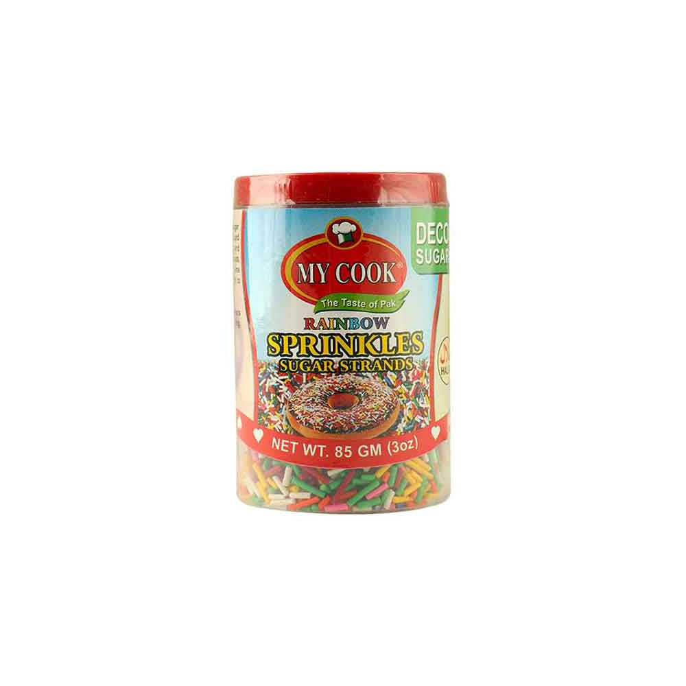 My Cook Rainbow Sprinkle Sugar Strands 85g - Snapcart.pk