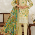 Aizal Stitched 3 Piece Printed Lawn Collection'2025-D-651-Cream