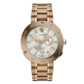 Versace V-Extreme Rose Gold Stainless Steel Silver Dial Chronograph Quartz Watch for Gents - VCN050017
