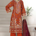 Sada Bahar Stitched 3 Piece Emb Signature Festive Vol-04 Suit-EMB-6616-RUST
