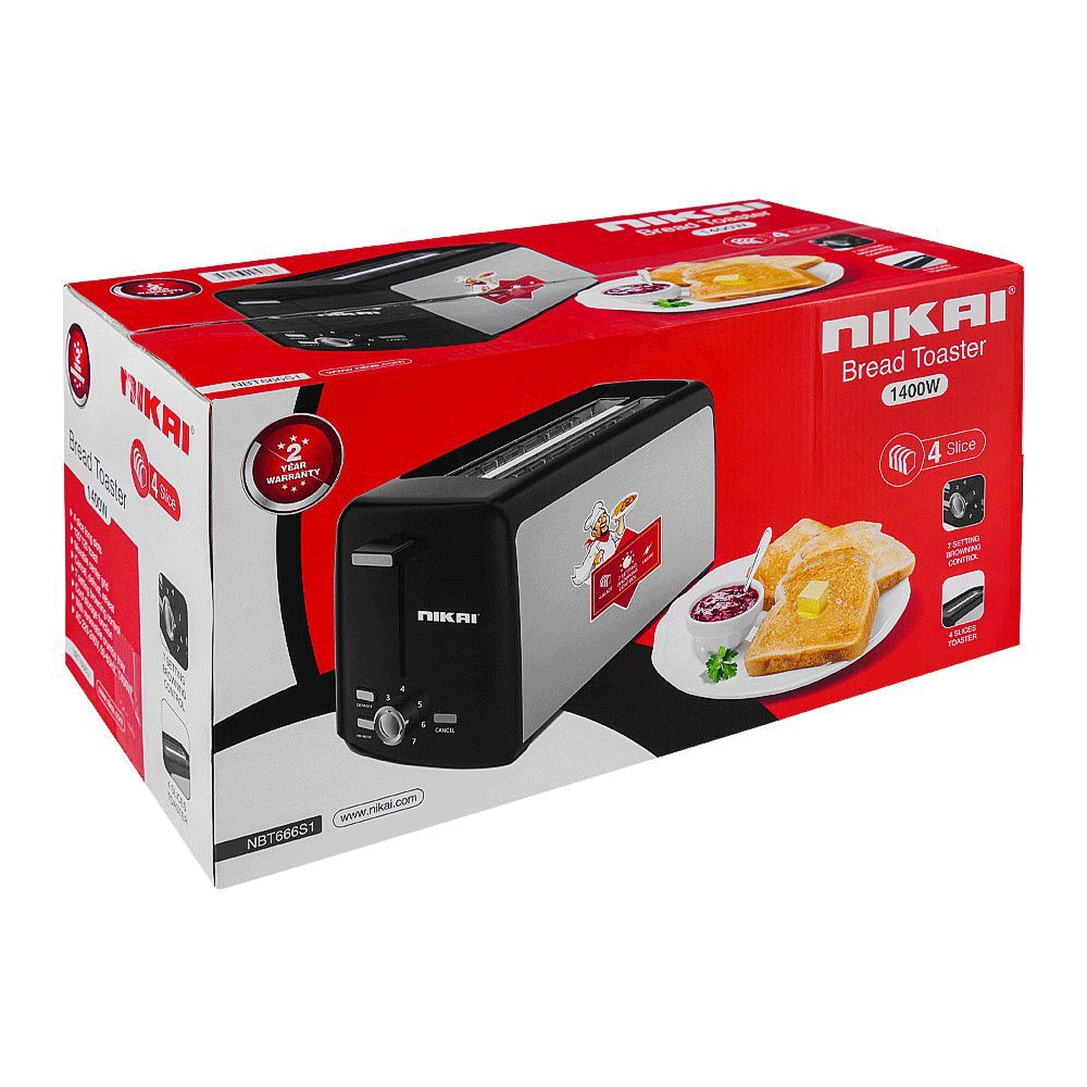 Nikai Bread Toaster Nbt666s1