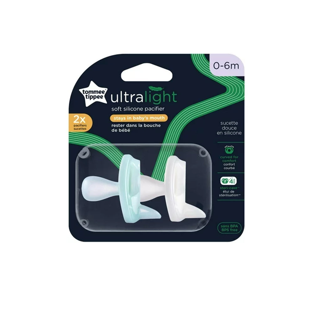 Tommee Tippee Ultra Light 2x Pacifiers Sucettes 0-6m - Snapcart.pk