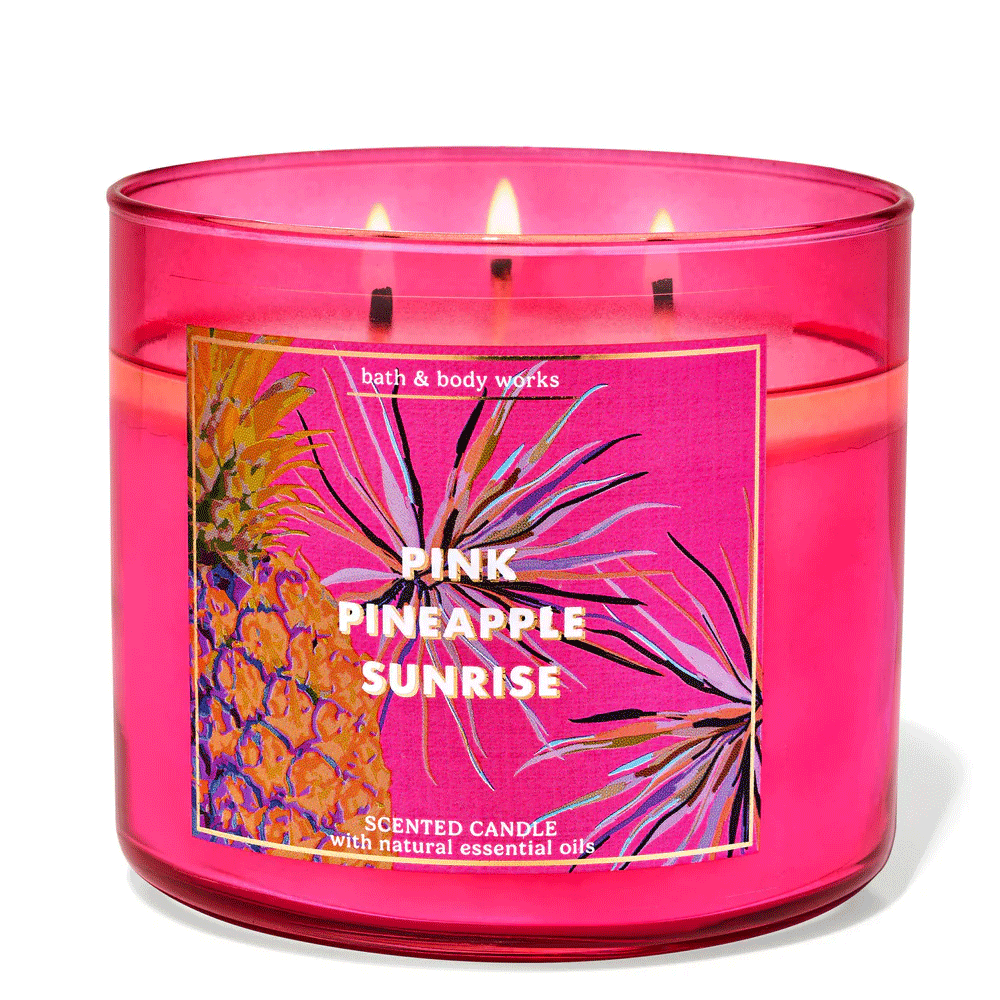BBW Pink Pineapple Sunrise Scented Candle 227gm