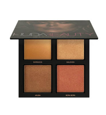 Huda Beauty The Bronze Sands Edition 3D Highlight Palette( 3 x 8g, 10g )