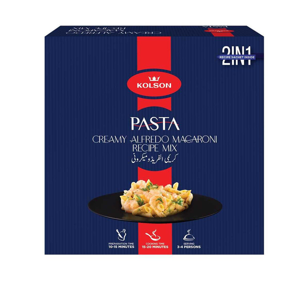 Kolson New Pasta Recipe Pack Creamy Alfredo Macaroni 250g - Snapcart.pk