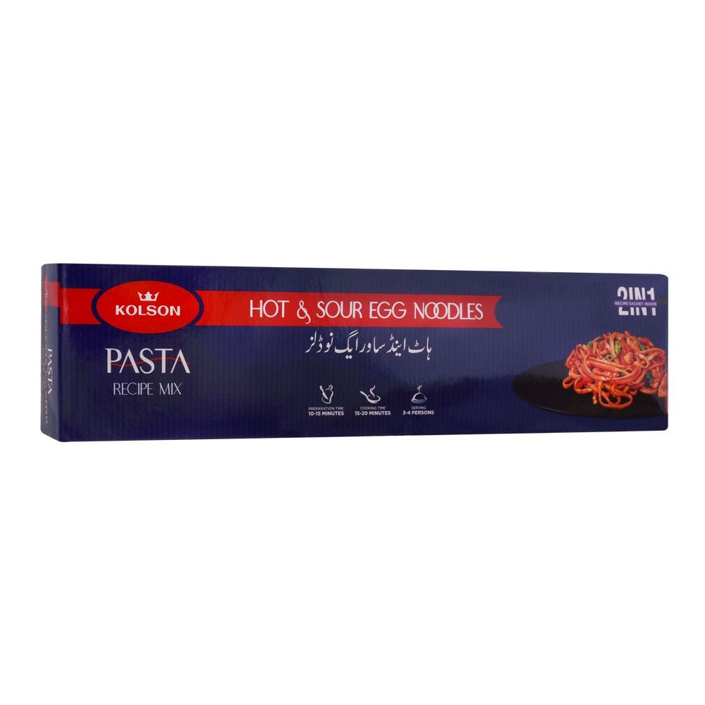 Kolson New Pasta Recipe Pack Hot N Sour Noodles 250g