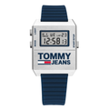 Tommy Hilfiger Tommy Jeans Expedition Blue Silicone Strap Digital Dial Quartz Unisex Watch - 1791673