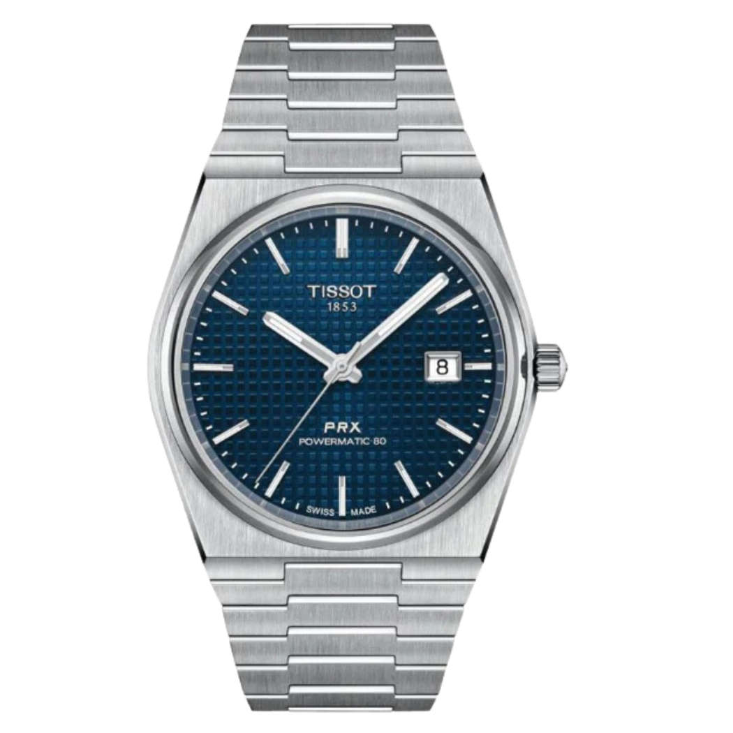 Tissot PRX Powermatic 80 Silver Stainless Steel Blue Dial Automatic Watch for Men's - T137.407.11.041.00
