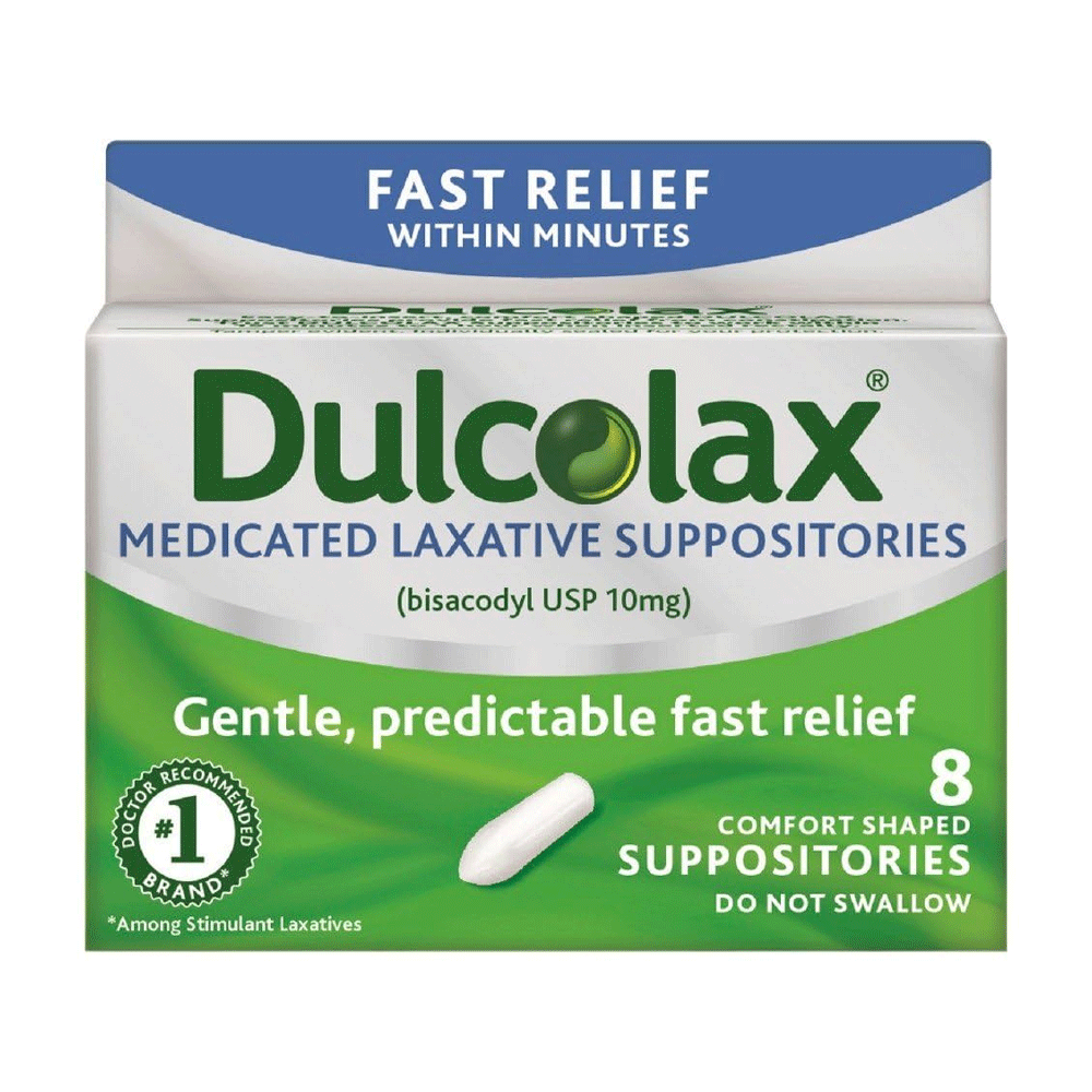 Dulcolax Fast Relief Suppositories 8s Box