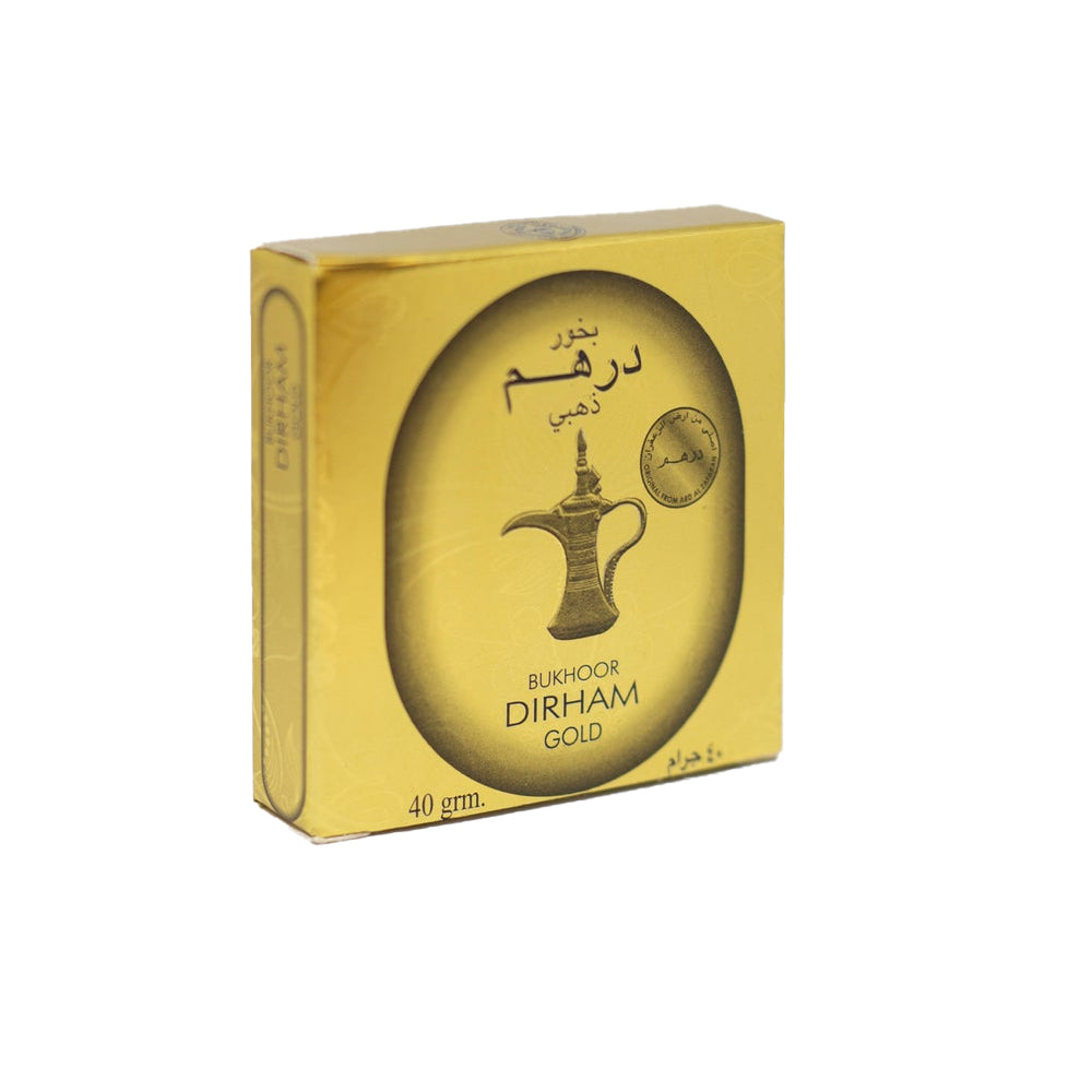 Bukhoor Dirham Gold 40gm - Snapcart.pk