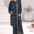 Sada Bahar Stitched 3 Piece Emb Khaddar Fall Collection'2025-EMB-6845-Blue