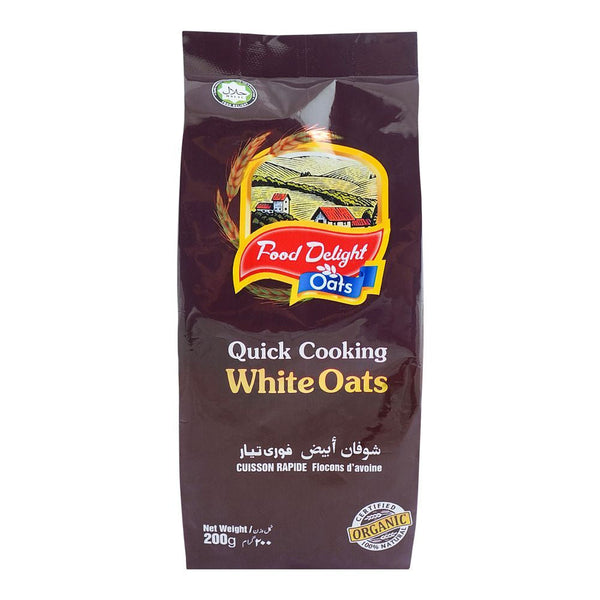 Food Delight White Oats 200g - Snapcart.pk