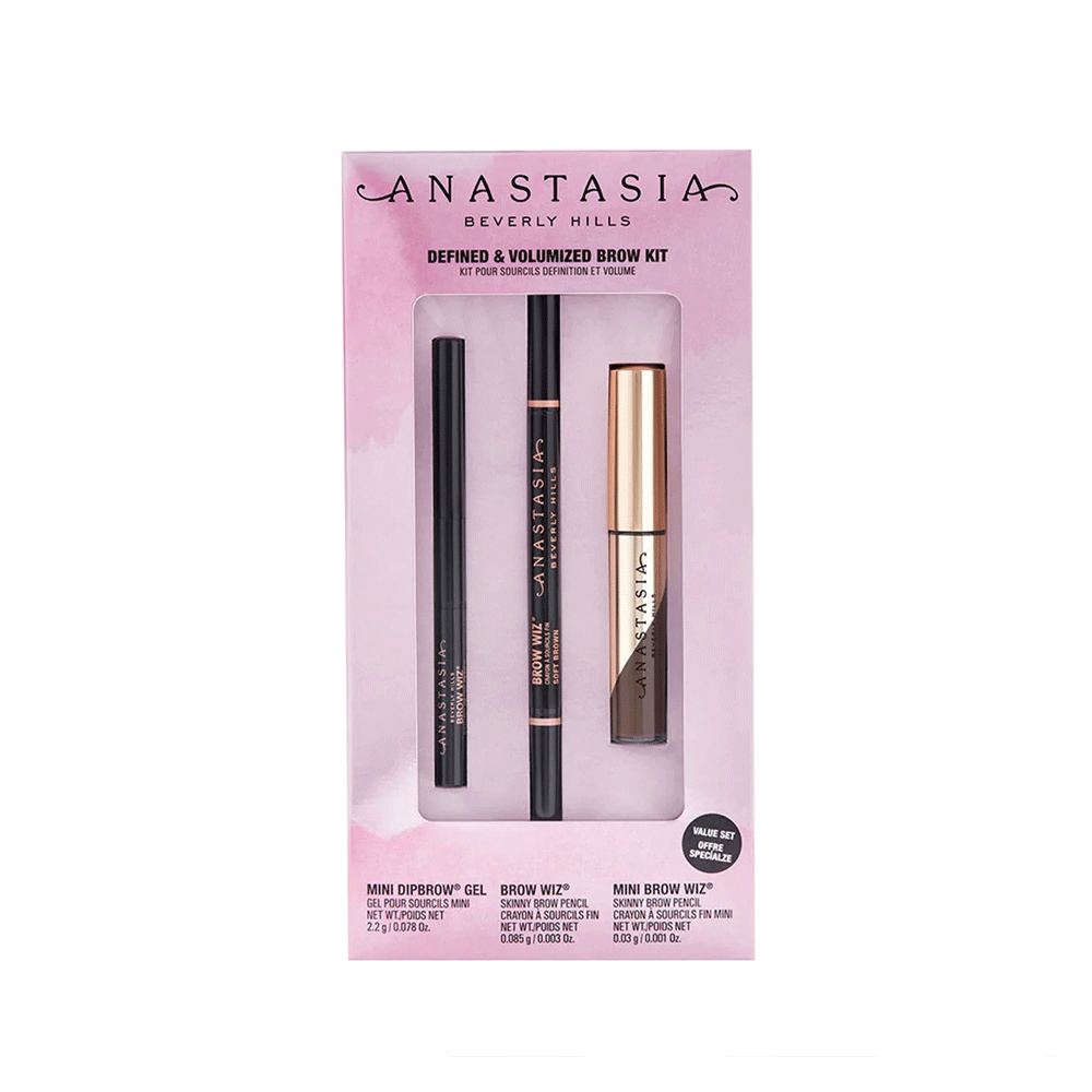 Anastasia Defined & Volumized Brow Kit - International - Soft Brown