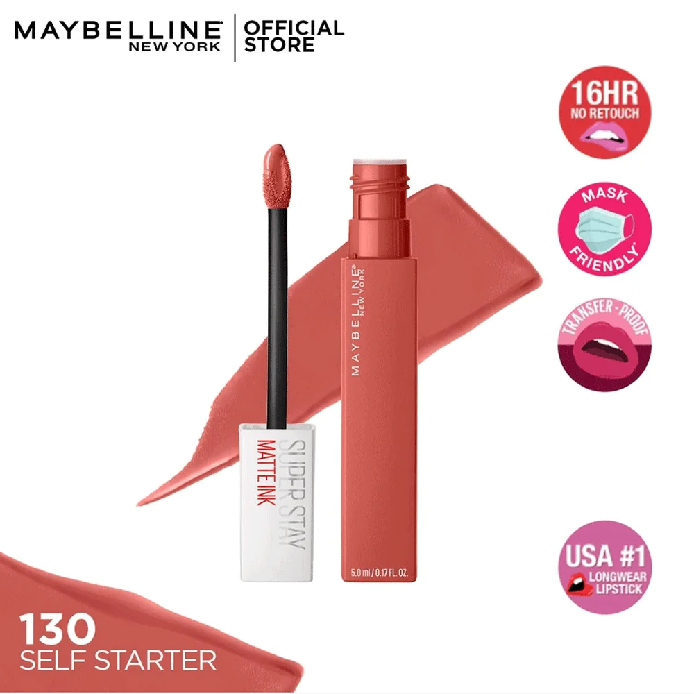 Maybelline Superstay Matte Ink Liquid Lipstick 130 SELF Starter