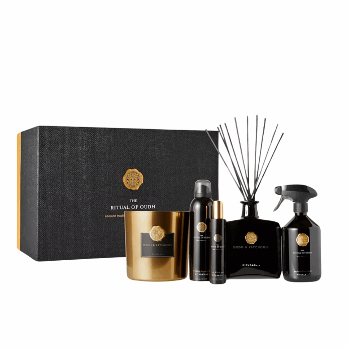 The Ritual Of Oudh Set Candle 1000G+Hair&B Mist 50Ml+Fragrance Stick 450Ml+S Gel 200Ml+Perfume 500Ml
