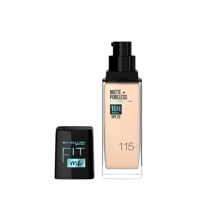 Maybelline Fit Me Matte+Poreless Foundation For Normal To Oily Skin -115 30Ml