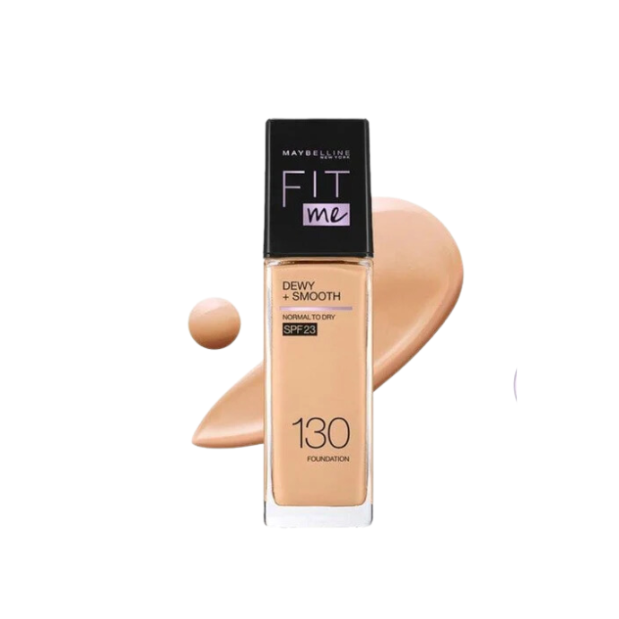 Maybelline Fit Me Dewy + Smooth Liquid Foundation Normal to Dry - 130 Buff Beige 30Ml
