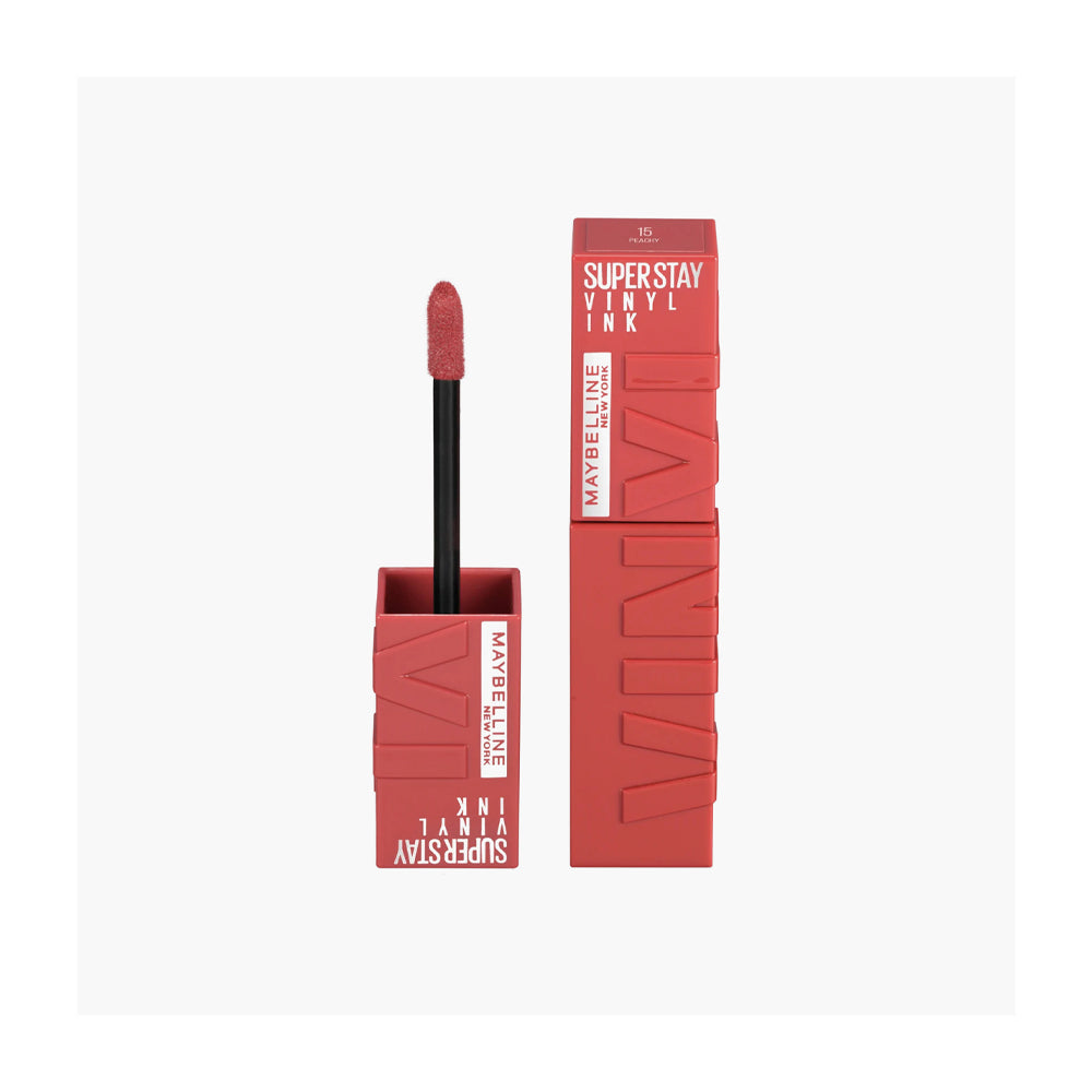 Maybelline Super Stay Vinyl Ink 15 Peachy 4.2ml - Snapcart.pk