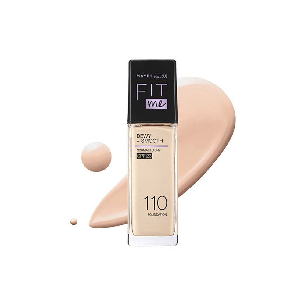Maybelline Fit Me Liquid Dewy Smooth Spf 30  Foundation -110  Porcelain 30Ml