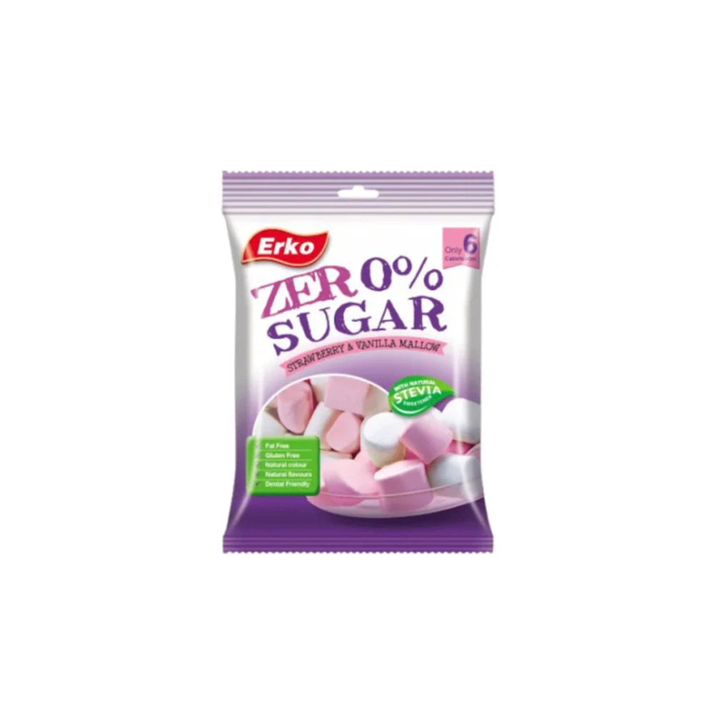 Erko Zero% Sugar Strawberry Mallow 69g - Snapcart.pk