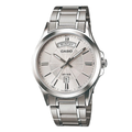 Casio Enticer Silver Stainless Steel Silver Dial Quartz Watch for Gents - MTP-1381D-7AVDF