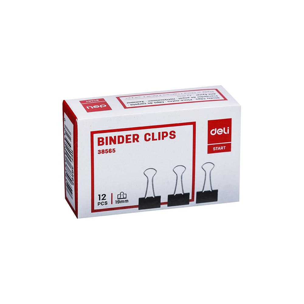 Deli Binder Clips 12s 38565
