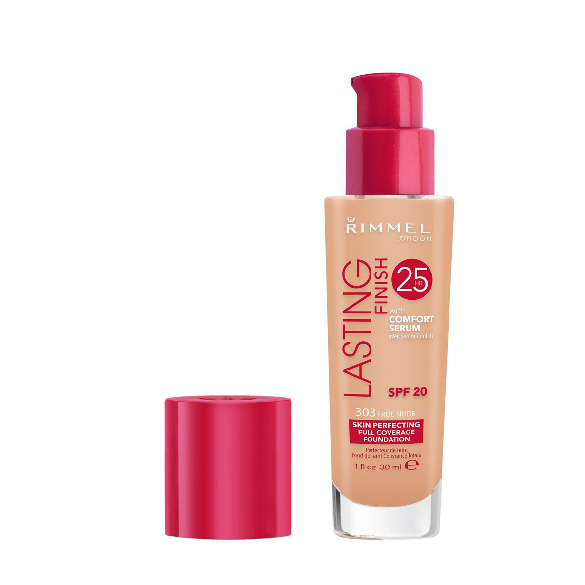 Rimmel- Lasting Finish Foundation Red Cap -303 True Nude - My Store