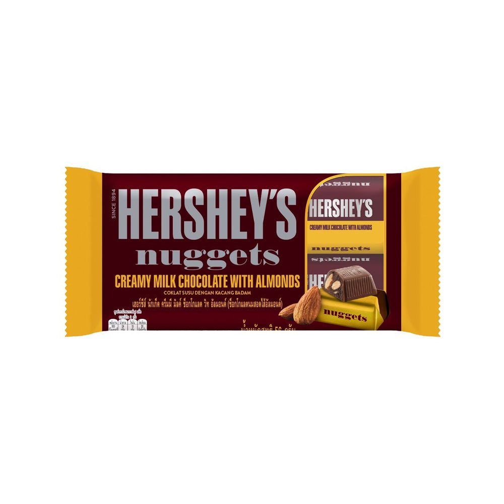 Hersheys Nuggets Creamy Milk Chocolate With Almond 56g - Snapcart.pk