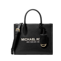 Michael Kors Mirella Shopper Crossbody Leather Bag In Black - 35S2G7ZC5L