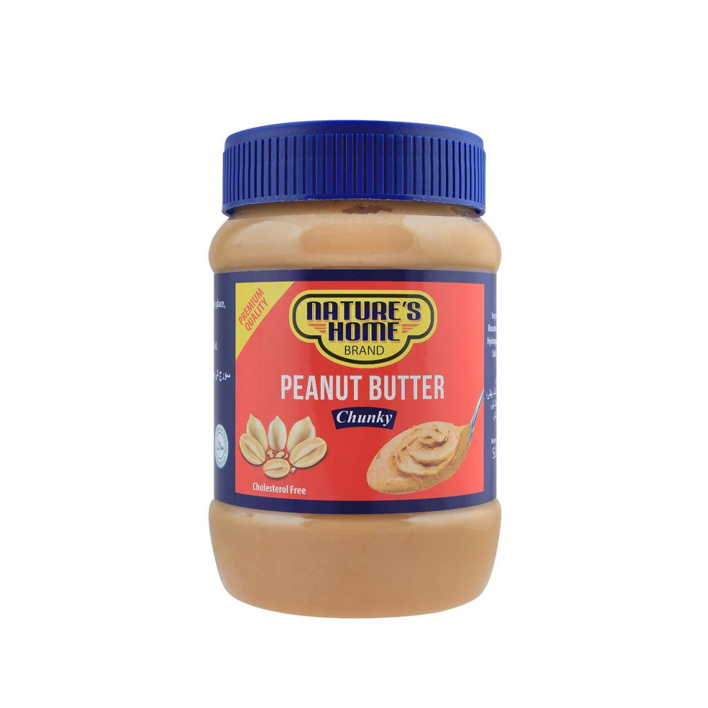 Nature's Home Peanut Butter Chunky 510g - Snapcart.pk