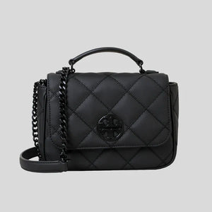 Tory Burch Willa Mini Top Handle Black Gun