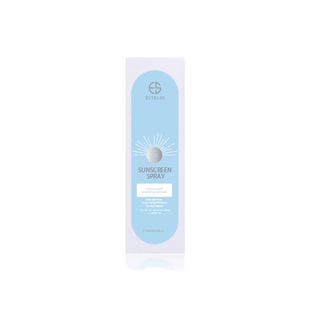 Estelin Spf50 Sunscreen Spray Ultra-light Hydrating & Whitening 180ml - Snapcart.pk