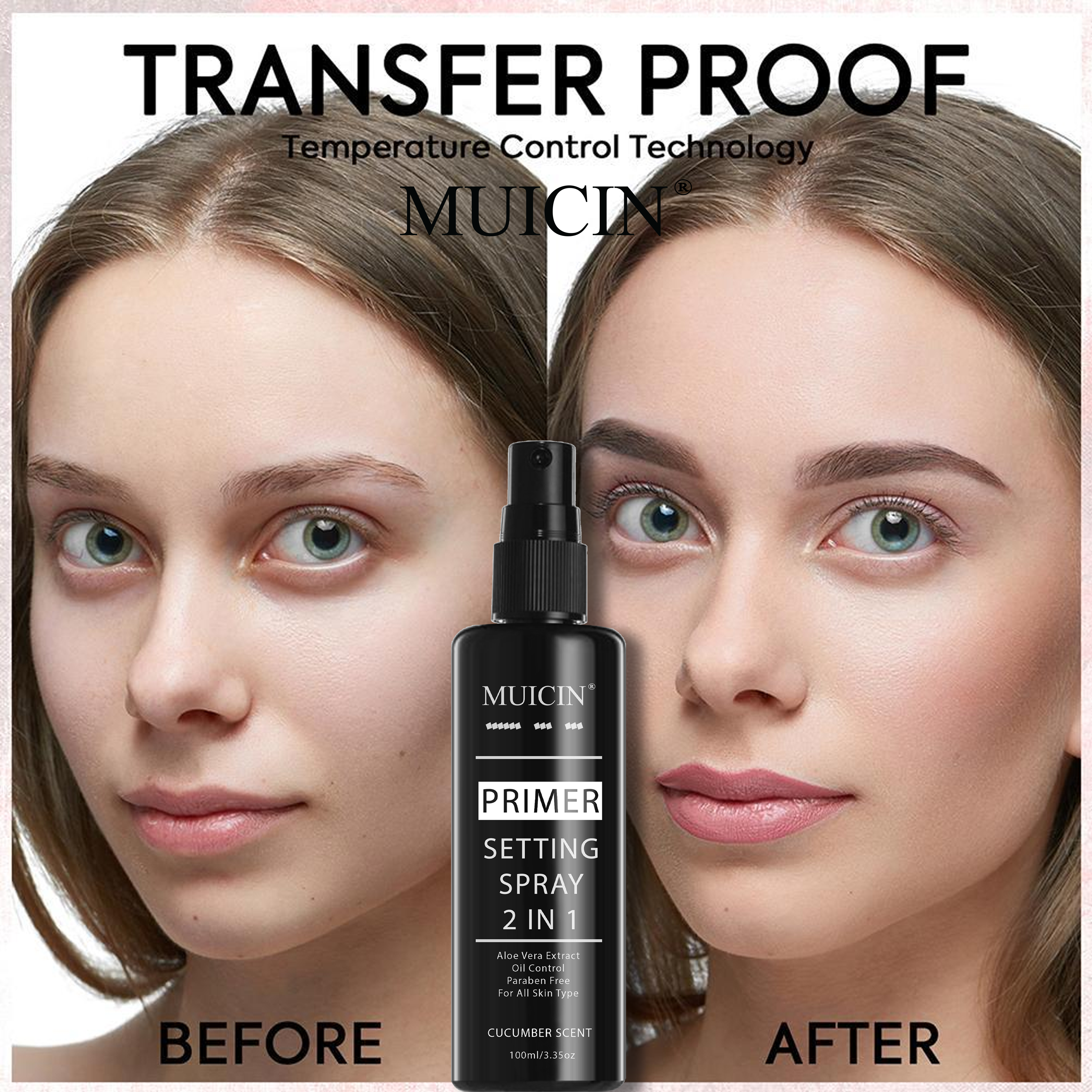 MUICIN - 2 in 1 Primer Setting Spray - 100ml - My Store
