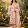Dr Haris Unstitched 3 Piece Printed  Lawn Vol-03 Suit-DRP-026