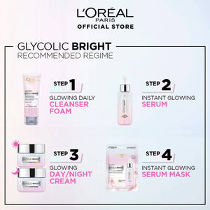 L'Oreal Paris Glycolic Bright Instant Glowing Serum Mask - My Store