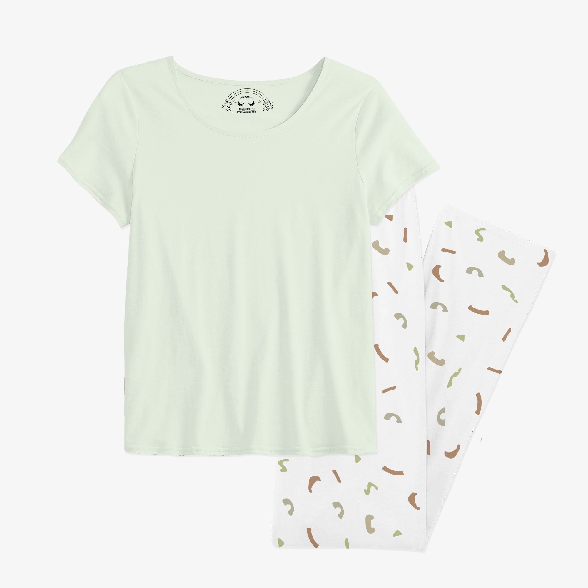 12 AM By Khawar Latif Jelly Time Trouser with Matching Tshirts