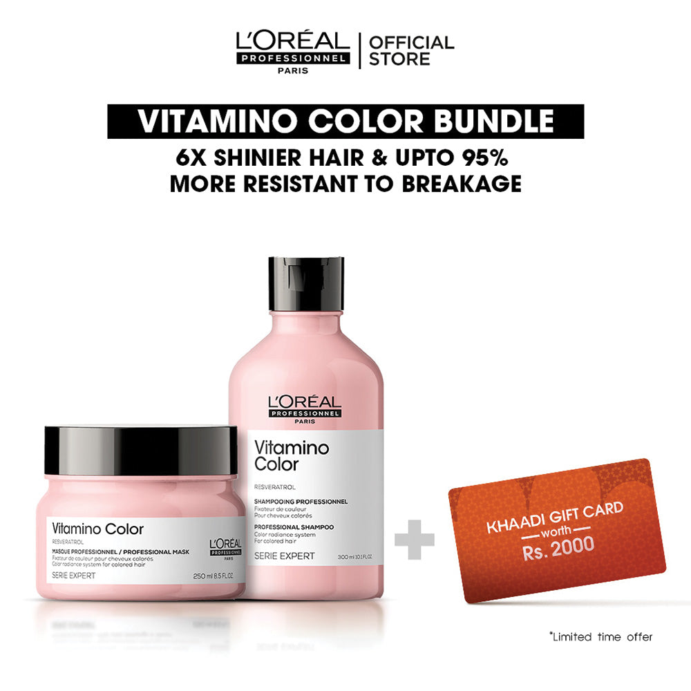L'Oreal Professional - Vitamino Color Bundle with Free Khaadi Voucher worth 2,000