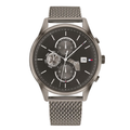 Tommy Hilfiger Weston Grey Mesh Bracelet Grey Dial Chronograph Quartz Watch for Gents - 1710506