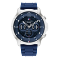 Tommy Hilfiger Luce Blue Silicone Strap Blue Dial Chronograph Quartz Watch for Gents - 1710489