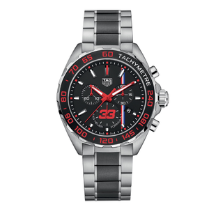 Tag Heuer Formula 1 Two-tone Stainless Steel Black Dial Chronograph Quartz Watch for Gents - CAZ101U.BA0843